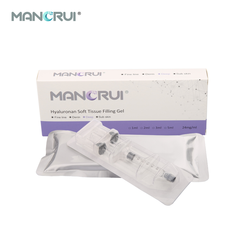 Deep 3ml Cross Linked hyaluronic acid filler for Nasolabial folds, Marionette lines, Forehead wrinkles