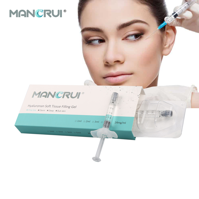 Fine Line 2ml Cross Linked Hyaluronic Acid Filler anti aging wrinkles for For shallow wrinkles，such as Crow’s feet,  Lip lines (perioral lines),  Smile lines (surface-level)  Forehead micro-lines
