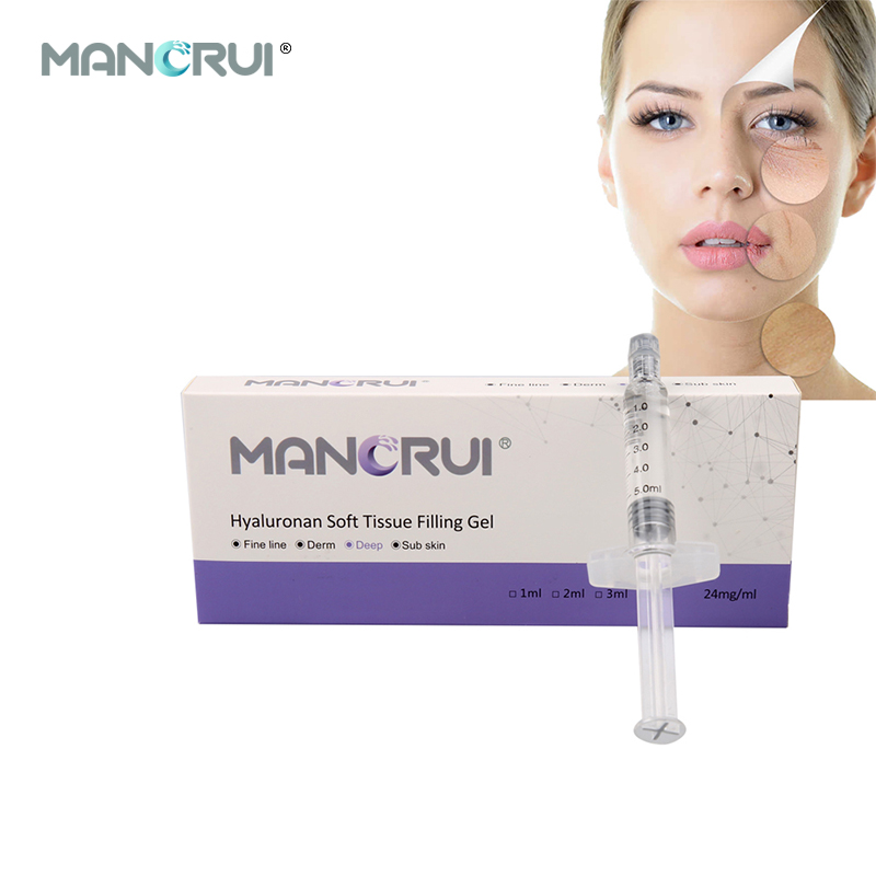 Deep 5ml Hyaluronic Acid Filler for Deep wrinkles and lines, Nasolabial folds, Marionette lines, Forehead wrinkles, Chin contour, Nose shape（Certified by CE and FDA.）